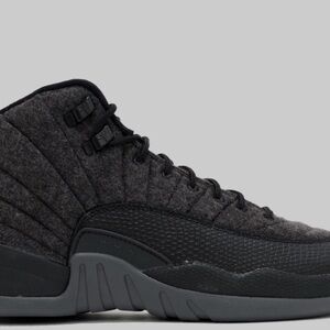 Jordan Retro 12 Men's Wool! Grey & Black Sneakers
